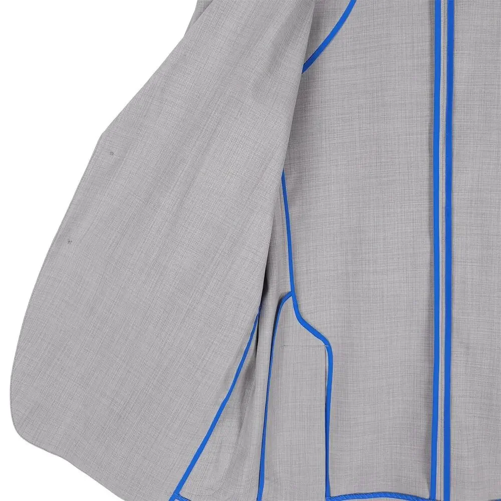 Alfani Mens Slim Fit Blazer Sz Large Light Grey Lightweight Stretch *Defect*